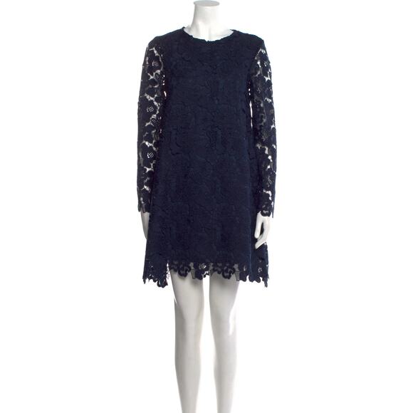 OTTOD'AME Cotton Blue Lace Shift Dress w/ Tags Italy Size 8 - Picture 1 of 7